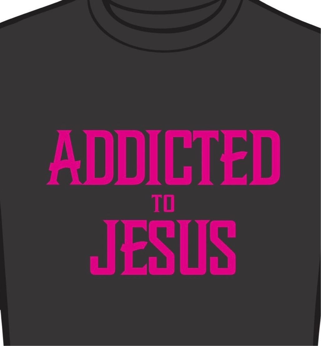 Addicted to Jesus Blk/Pnk (Unisex)