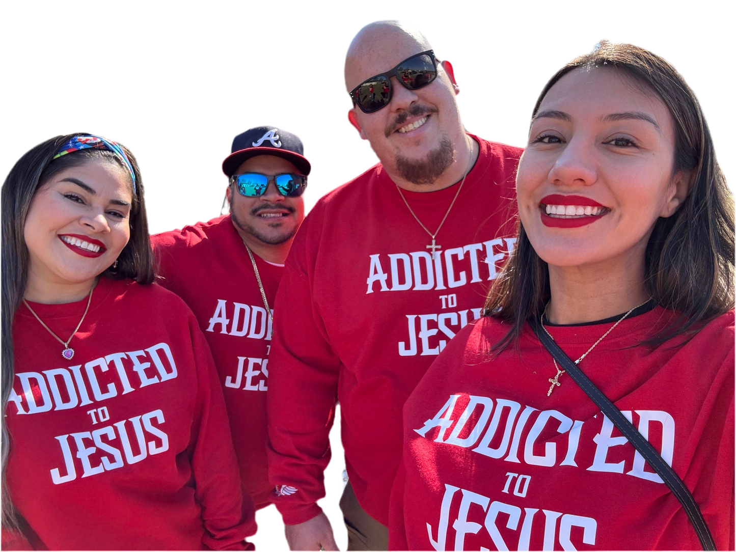Addicted To Jesus Red Sweater (Unisex)
